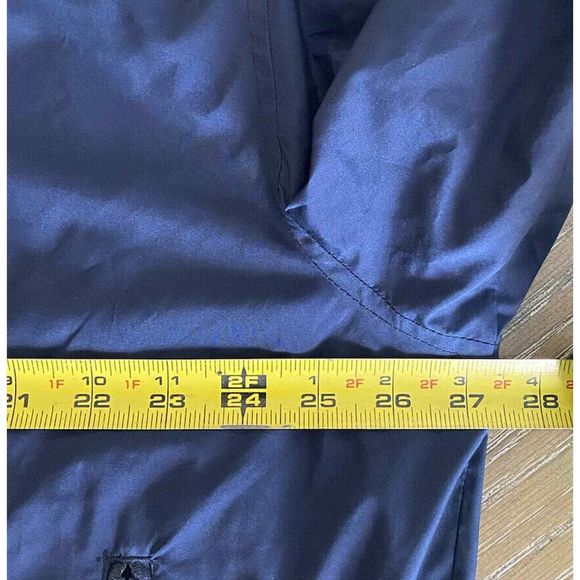 VTG Tommy Hilfiger Golf Jacket Men's XL Crest Full Zip Mesh Lined Blue Troon - Picture 6 of 7